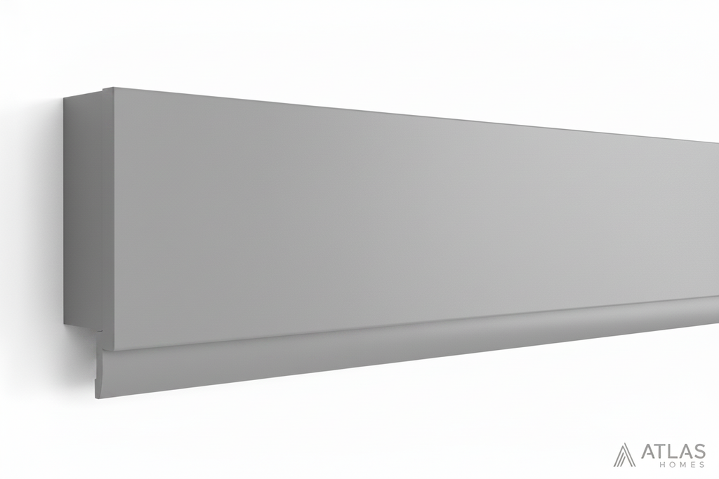 105mm Pelmet Cover Rod - Ash Grey