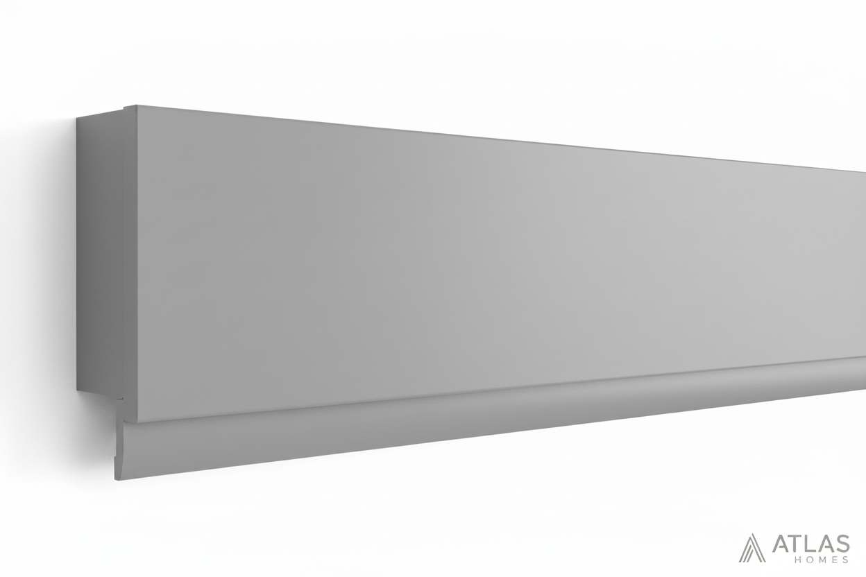 105mm Pelmet Cover Rod - Ash Grey