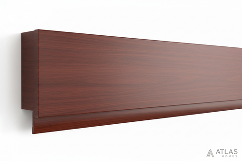 105mm Pelmet Cover Rod - Mahogany