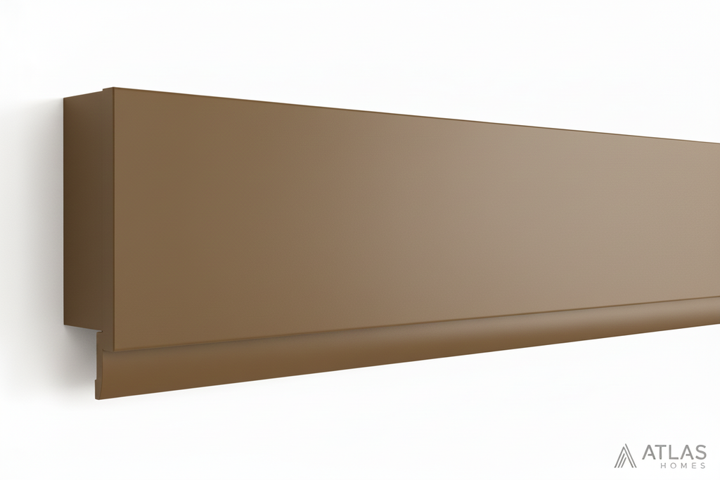 105mm Pelmet Cover Rod - Mocha