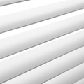 Close-up of white aluminium venetian blinds