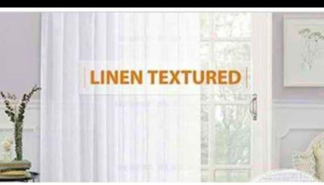 sheer/linen plain
