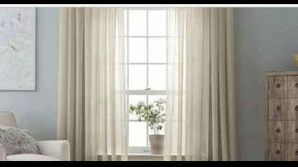 sheer/linen plain