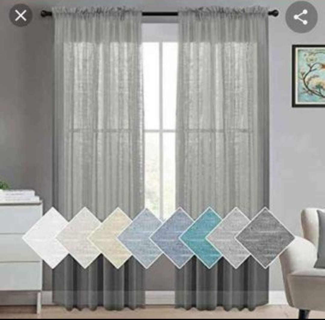 sheer/linen plain